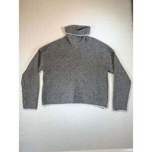 Christian Siriano New York Women's Black & White Knit Turtleneck Sweater